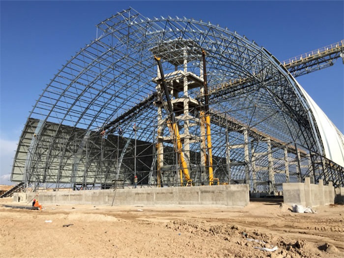 张家口煤机油桶翘工程网架